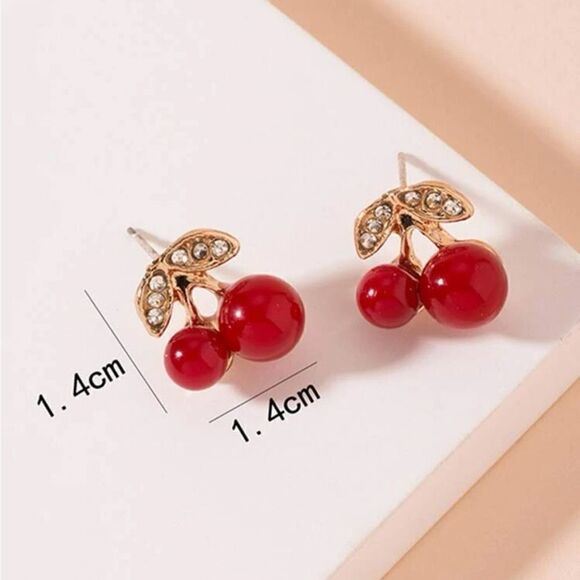 5/$25 CHERRY 🍒 STUDS - Picture 4 of 5